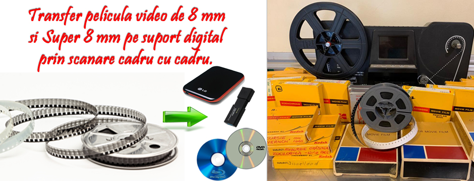 transfer film, pelicula 8 mm